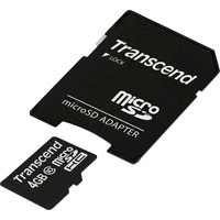 Transcend Premium microSDHC-Karte Industrial 4 GB Class 10 inkl. SD-Adapter Transcend Premium microSDHC-Karte Industrial 4 GB Class 10 inkl. SD-Adapter