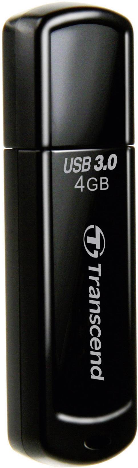 Transcend JetFlash® 700 USB-Stick 4 GB Schwarz TS4GJF700 USB 3.2 Gen 1 (USB 3.0)