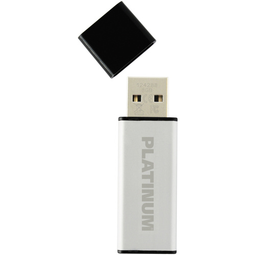 Platinum ALU USB-Stick 8GB Silber 177556 USB 2.0
