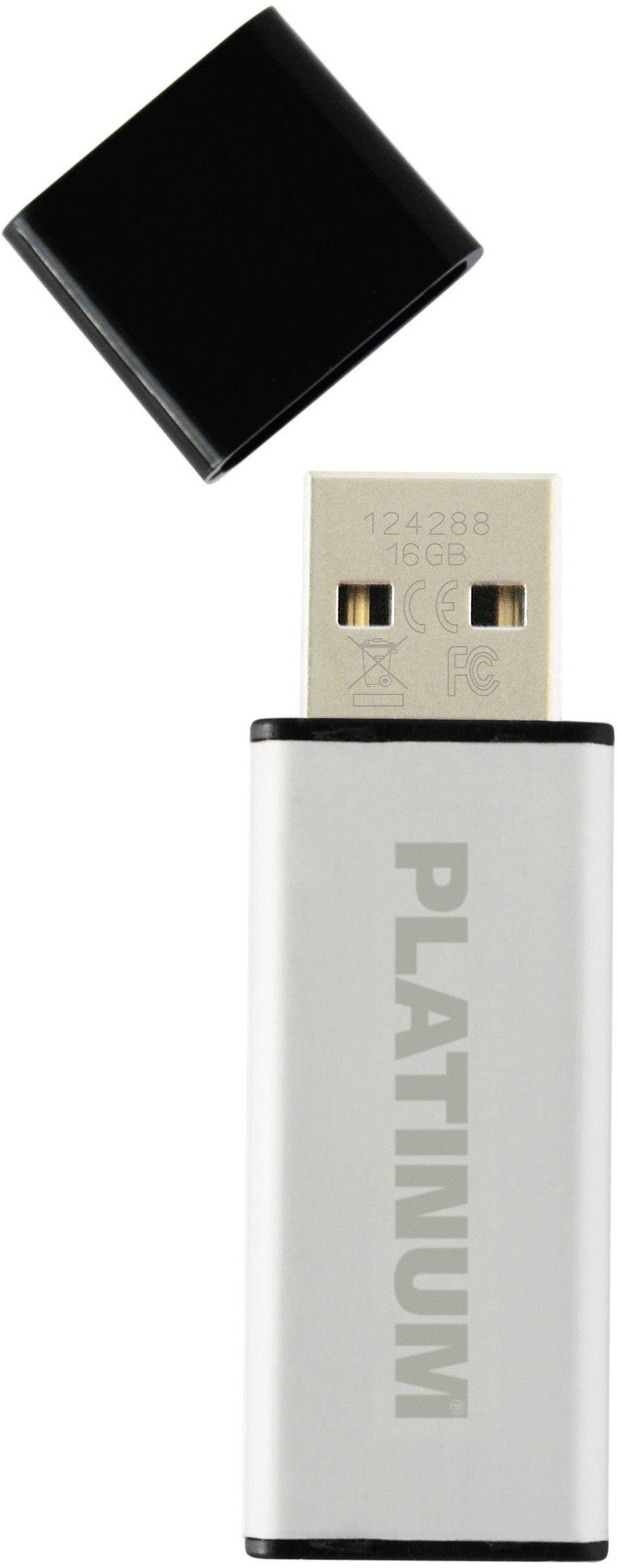 Platinum ALU USB-Stick 16GB Silber 177557 USB 2.0