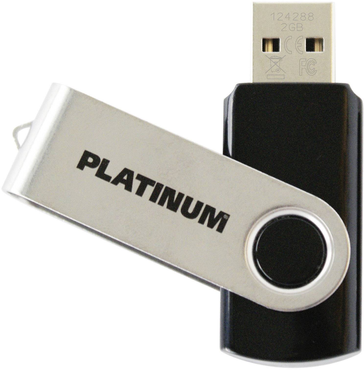 Platinum TWS USB-Stick 2GB Schwarz 177558-3 USB-A (USB 2.0)