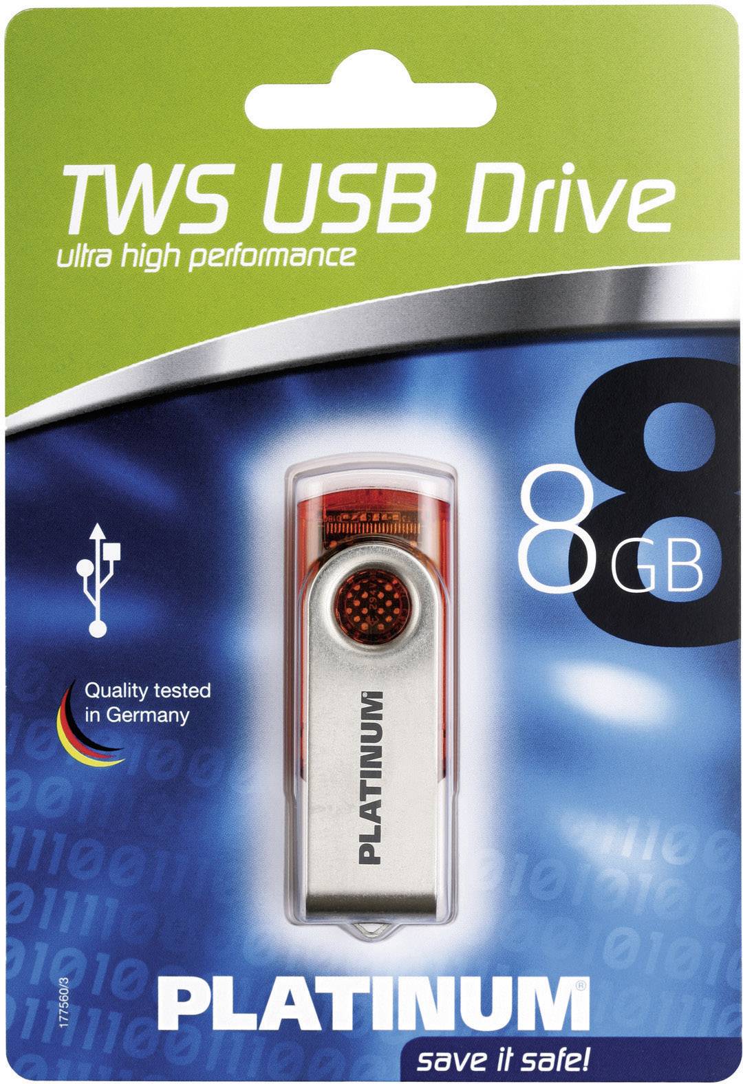 Platinum TWS USB-Stick 8 GB Orange 177476 USB-A (USB 2.0)