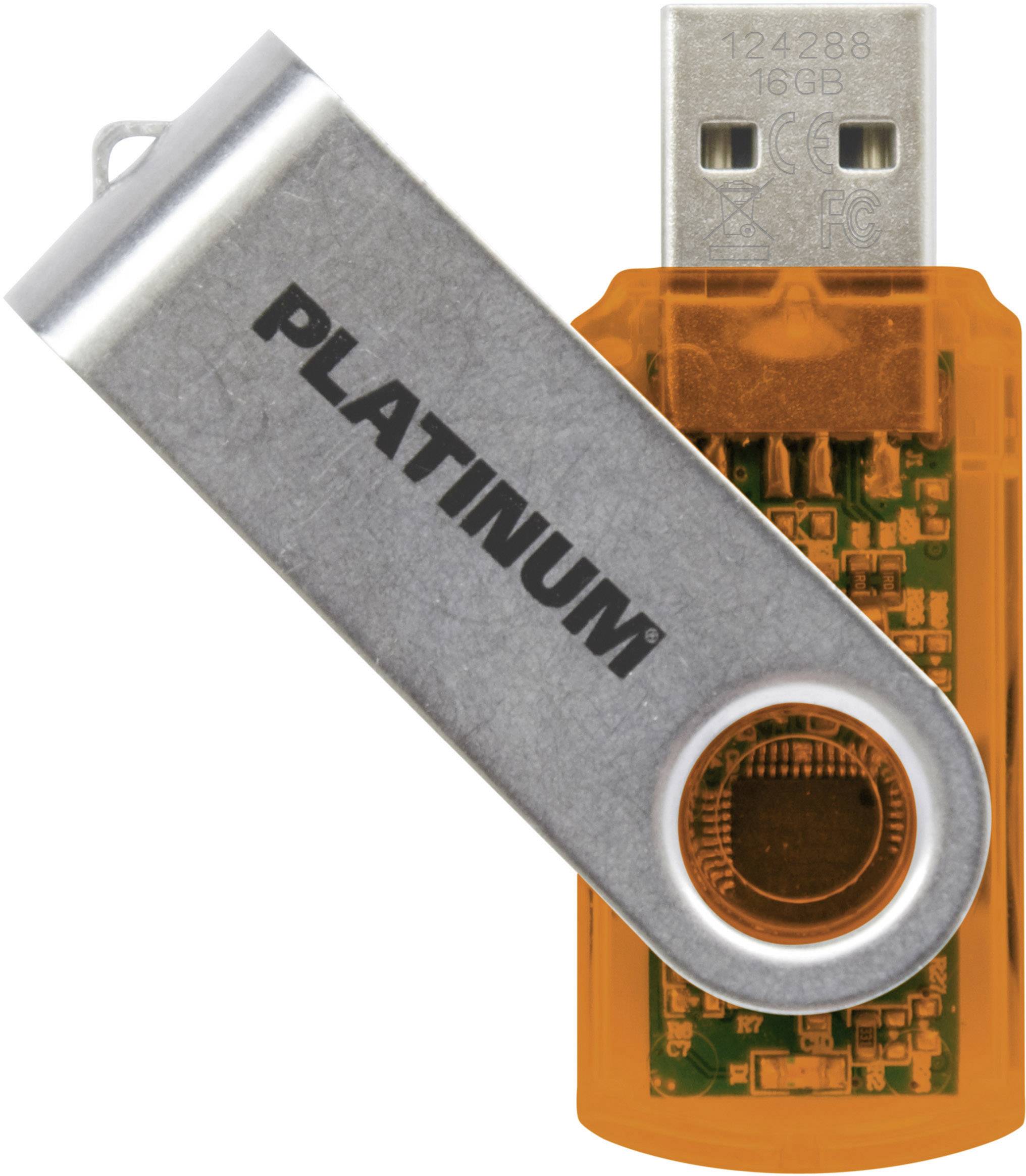 Platinum TWS USB-Stick 16 GB Orange 177477 USB-A (USB 2.0)