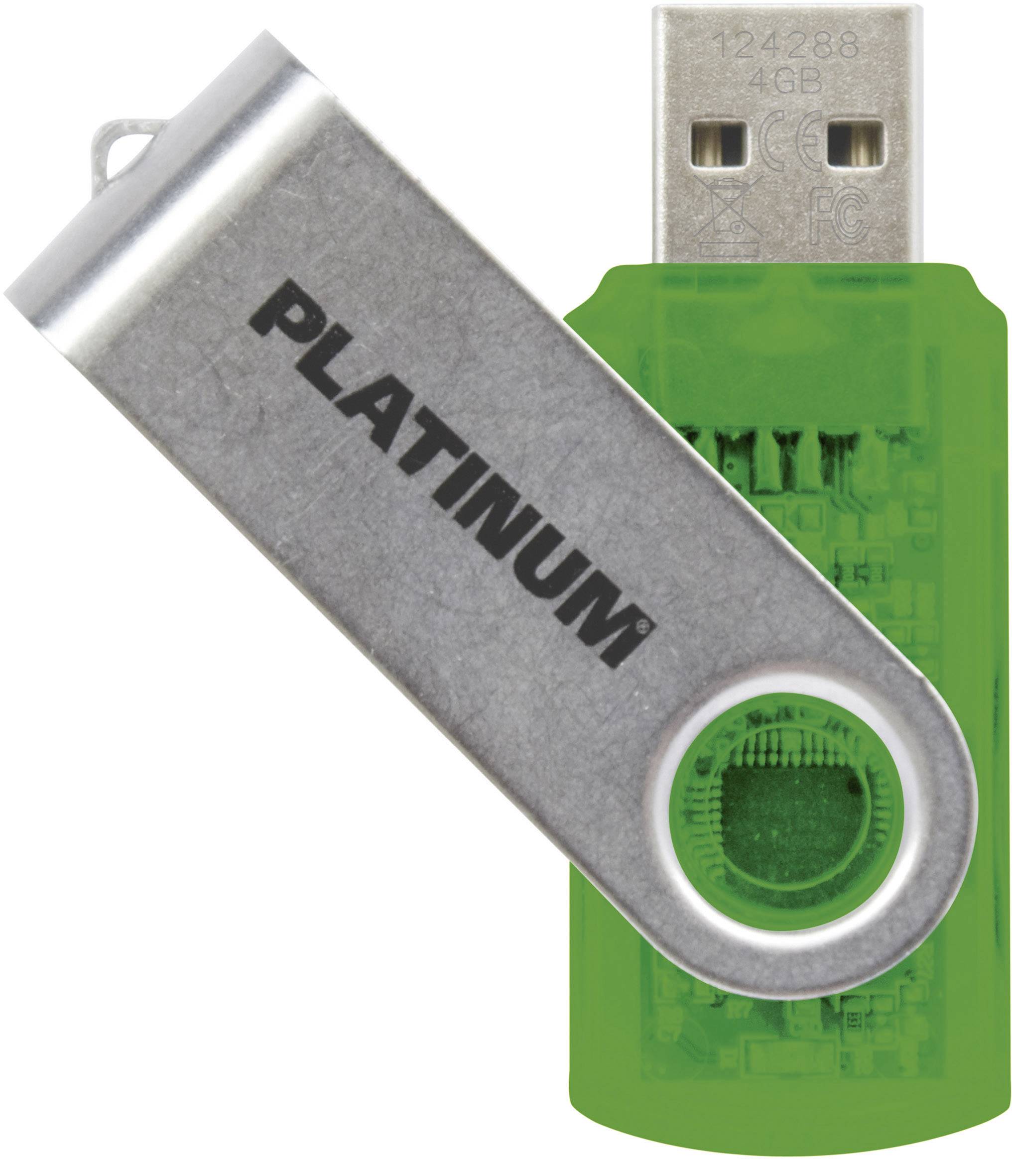 Platinum TWS USB-Stick 4 GB Grün 177483 USB 2.0