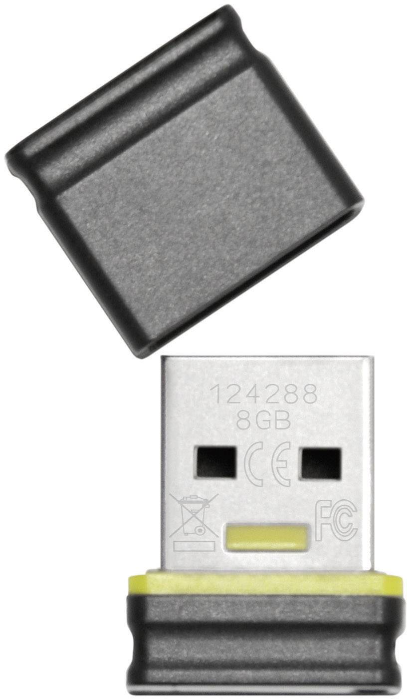 Platinum Mini USB-Stick 8 GB Schwarz, Rot 177535 USB 2.0