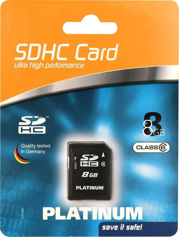 Platinum 177112 SDHC-Karte 8 GB Class 6