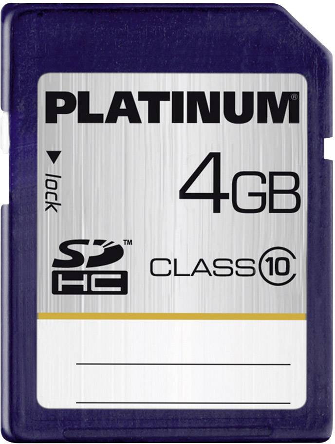 Platinum SDHC-Karte 4 GB Class 10