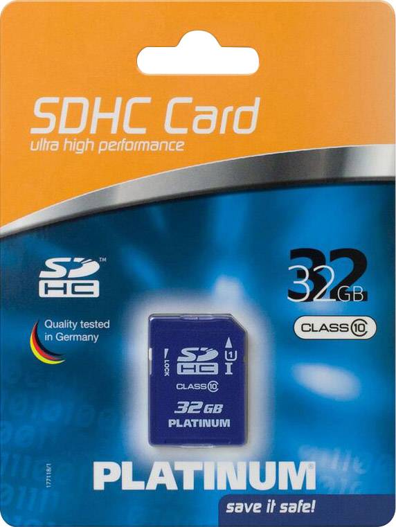 Platinum 177118 SDHC-Karte 32 GB Class 10