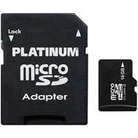 Platinum 177307 microSDHC-Karte 16 GB Class 6 inkl. SD-Adapter Platinum 177307 microSDHC-Karte 16 GB Class 6 inkl. SD-Adapter