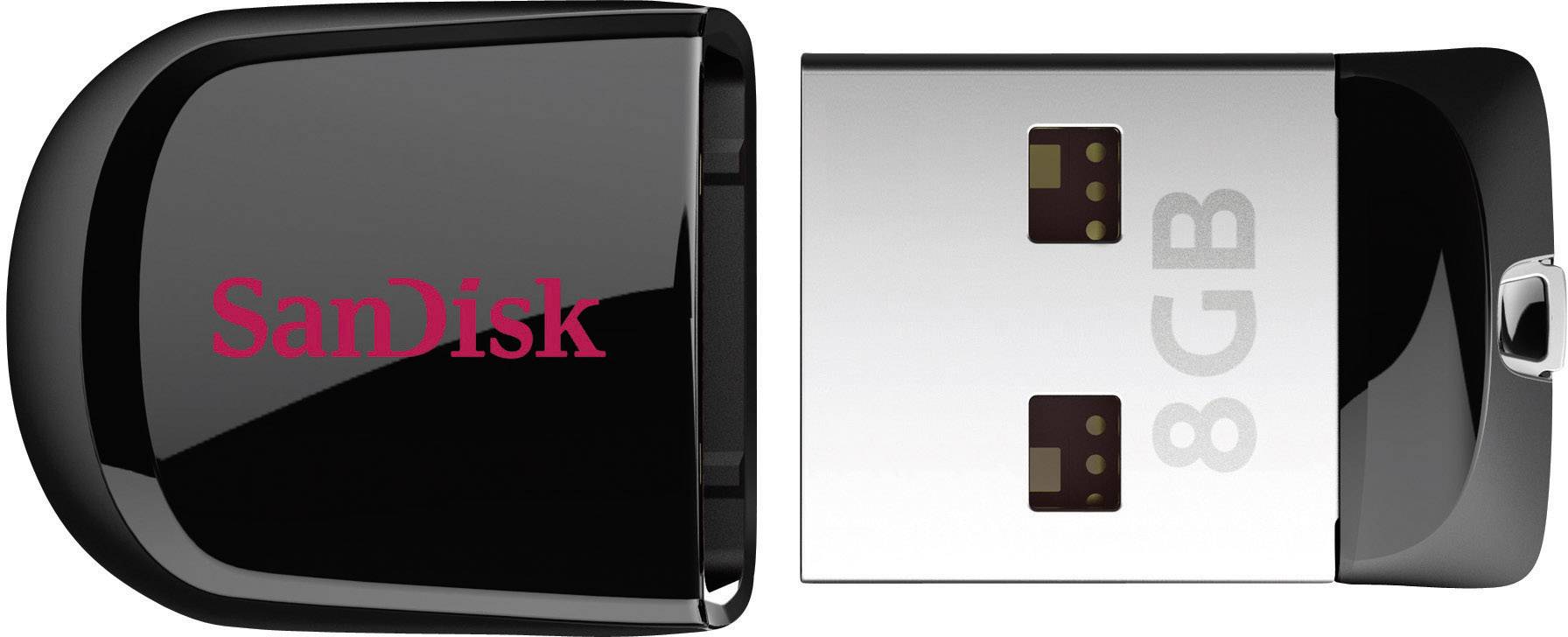 SanDisk Cruzer® Fit™ USB-Stick 8 GB Schwarz SDCZ33-008G-B35 USB 2.0