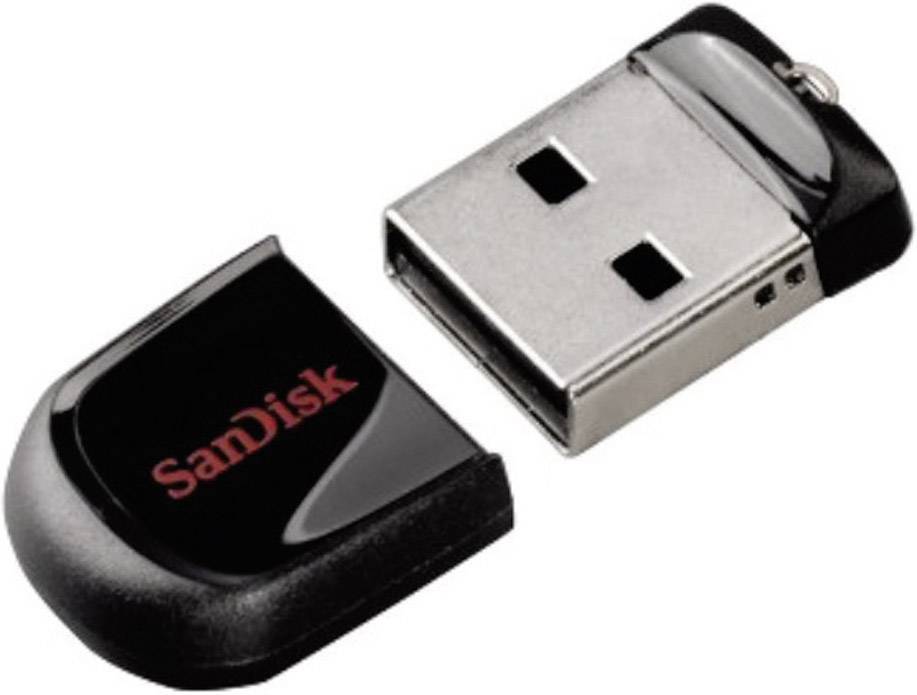 SanDisk Cruzer® Fit™ USB-Stick 16 GB Schwarz SDCZ33-016G-B35 USB 2.0