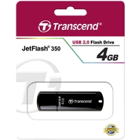 Transcend JetFlash® 350 USB-Stick 4GB Schwarz TS4GJF350 USB-A (USB 2.0) Transcend JetFlash® 350 USB-Stick 4GB Schwarz TS4GJF350 USB-A (USB 2.0)