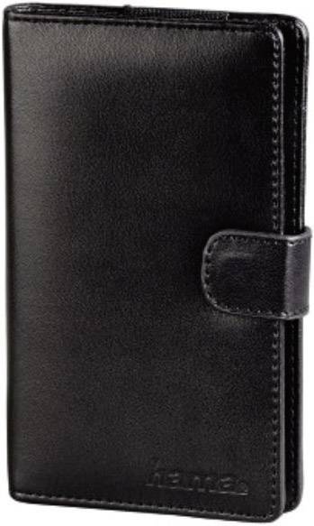 Schwarzes, lederähnliches Etui mit Druckknopfverschluss. Ideal zum Aufbewahren von persönlichen Karten oder kleinen Dokumenten.