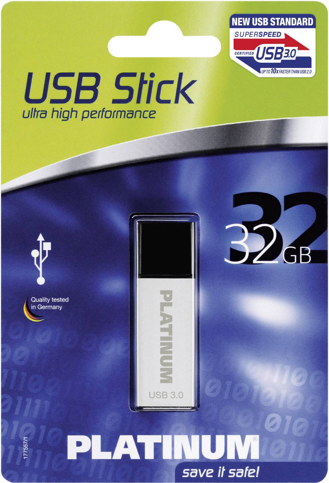 Platinum ALU USB-Stick 32 GB Silber 177495 USB-A (USB 3.2 Gen 1)