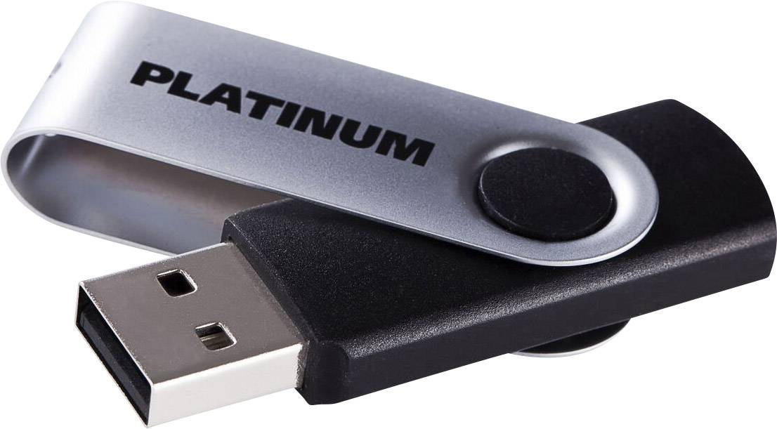 Platinum TWS USB-Stick 64GB Schwarz 177497 USB 3.2 Gen 1 (USB 3.0)