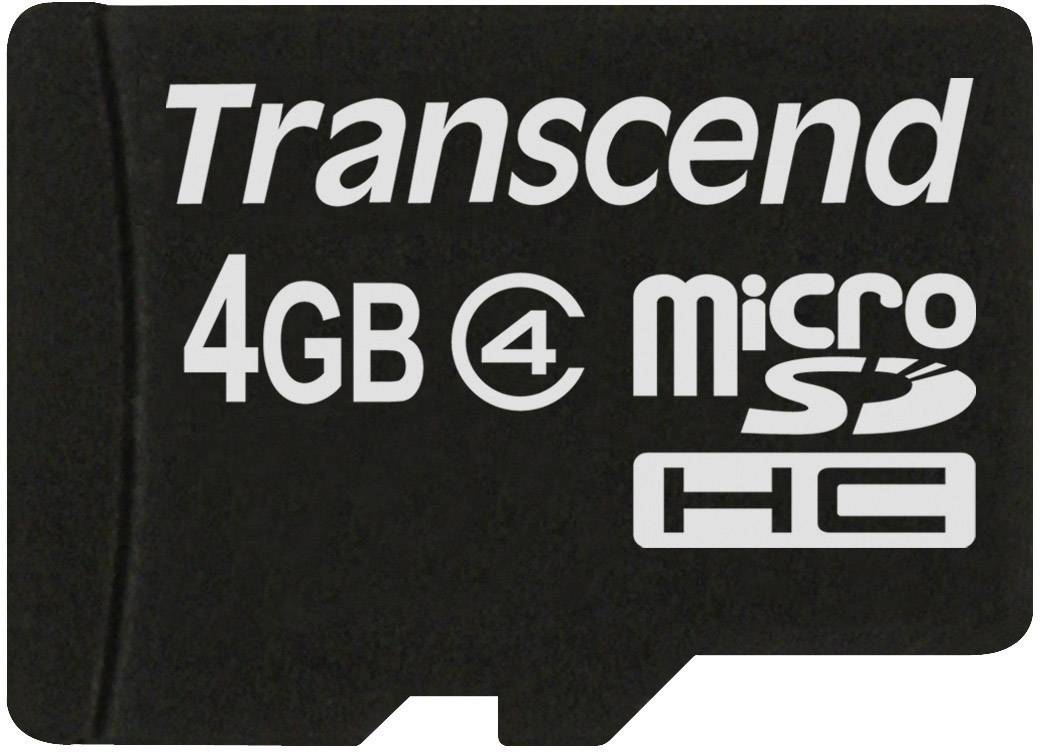 Transcend Standard microSDHC-Karte 4 GB Class 4