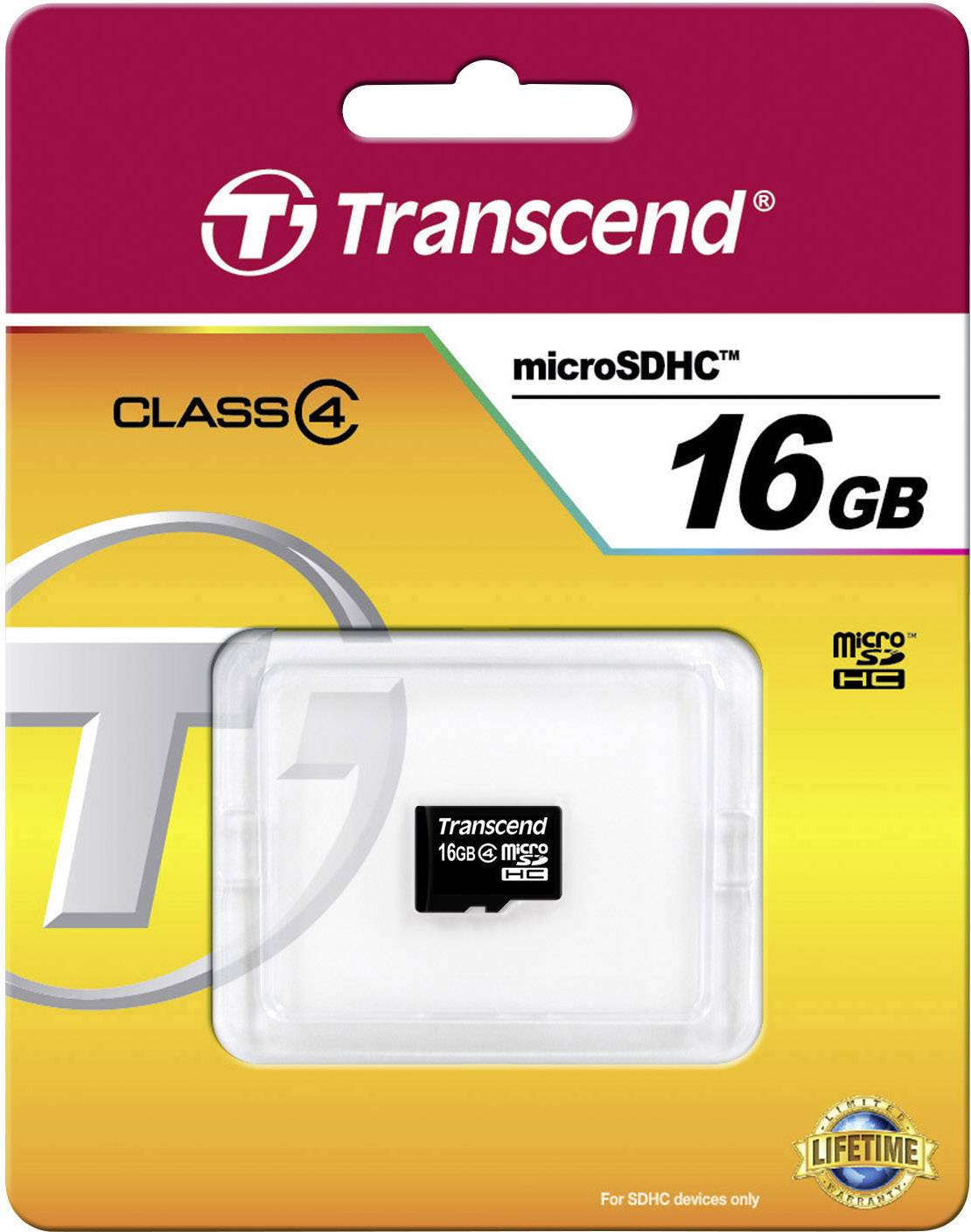 Transcend Standard microSDHC-Karte Industrial 16 GB Class 4