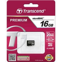 Transcend Premium microSDHC-Karte Industrial 16GB Class 10 Transcend Premium microSDHC-Karte Industrial 16GB Class 10