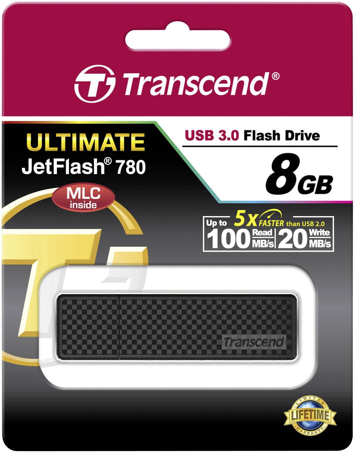 Transcend JetFlash® 780 USB-Stick 8 GB Schwarz TS8GJF780 USB-A (USB 3.2 Gen 1)