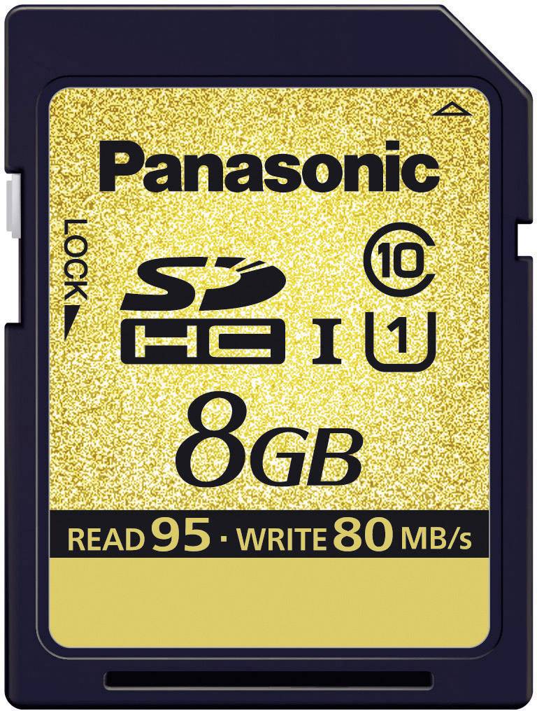 Panasonic SDHC KARTE 8GB CLASS10 RP-SDA08GE1K