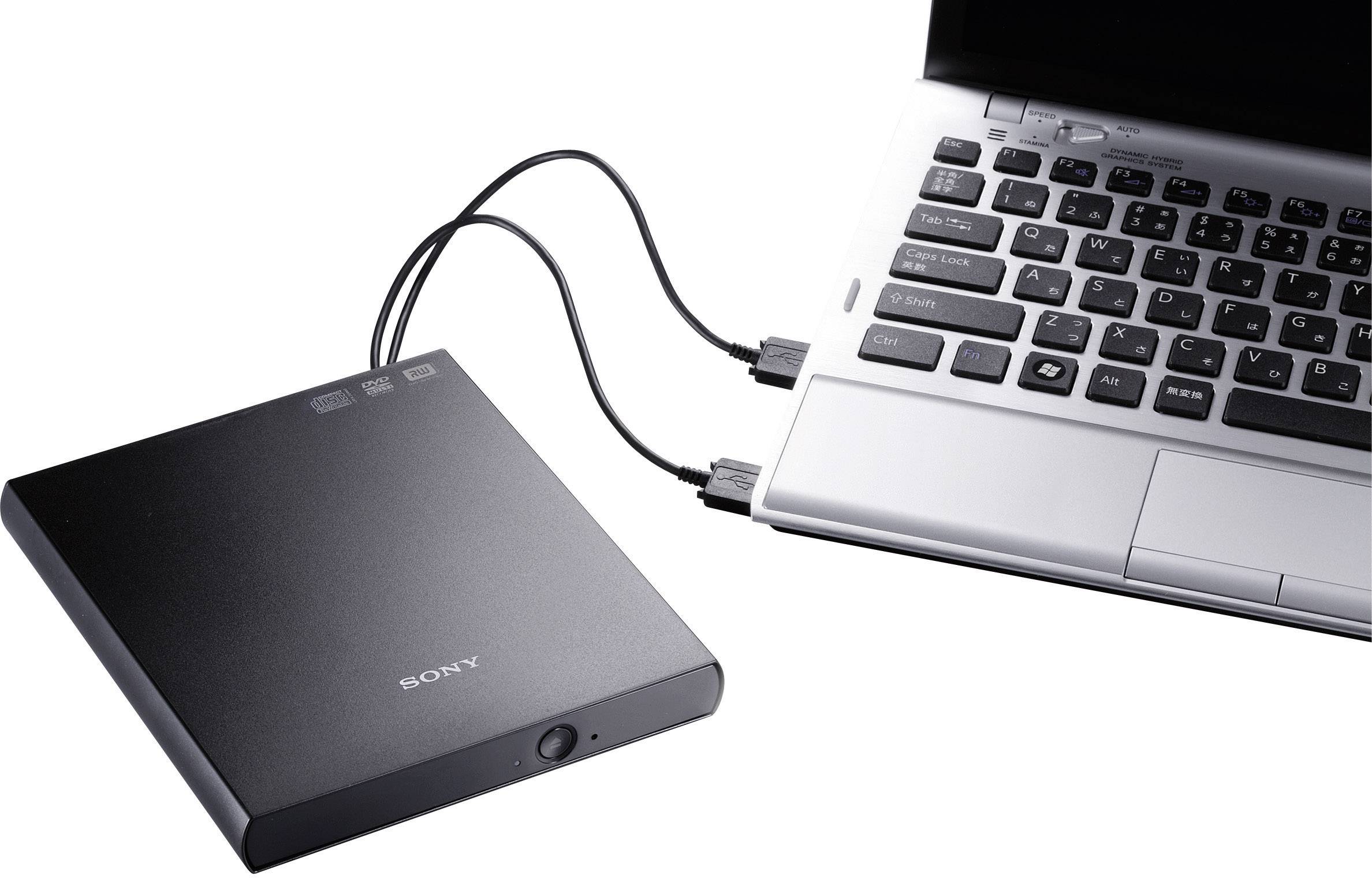 Sony DVD-Brenner Extern Slim Retail DRX-S90U schwarz