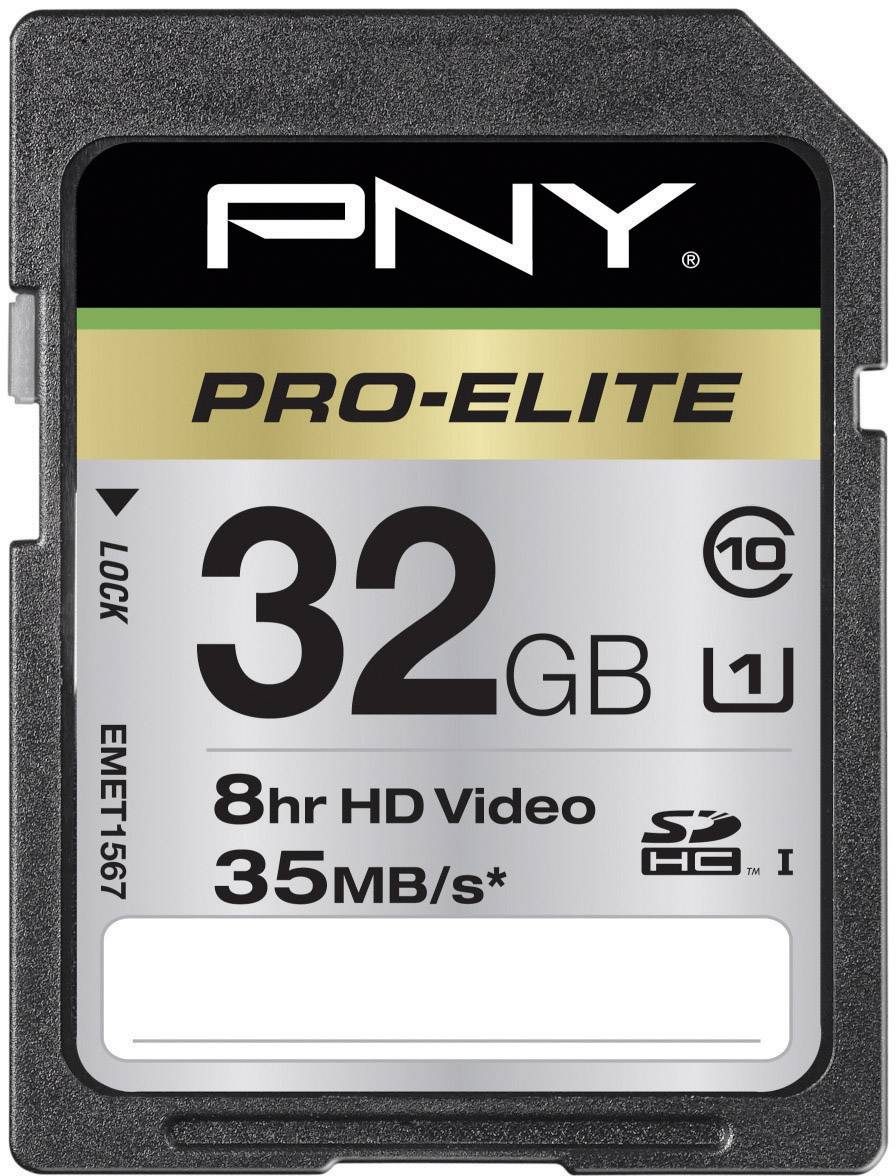PNY SD32GBHCU1ELI-EF  32 GB Class 10