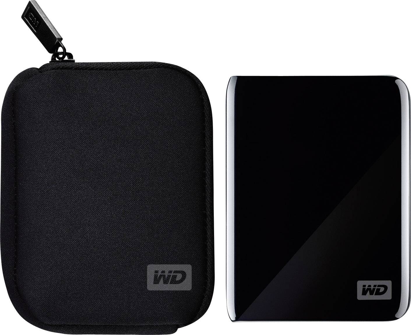 WD WDBABK0000NBK-ERSN My Passport Festplatten-Tasche 6.35 cm (2.5 Zoll) Schwarz