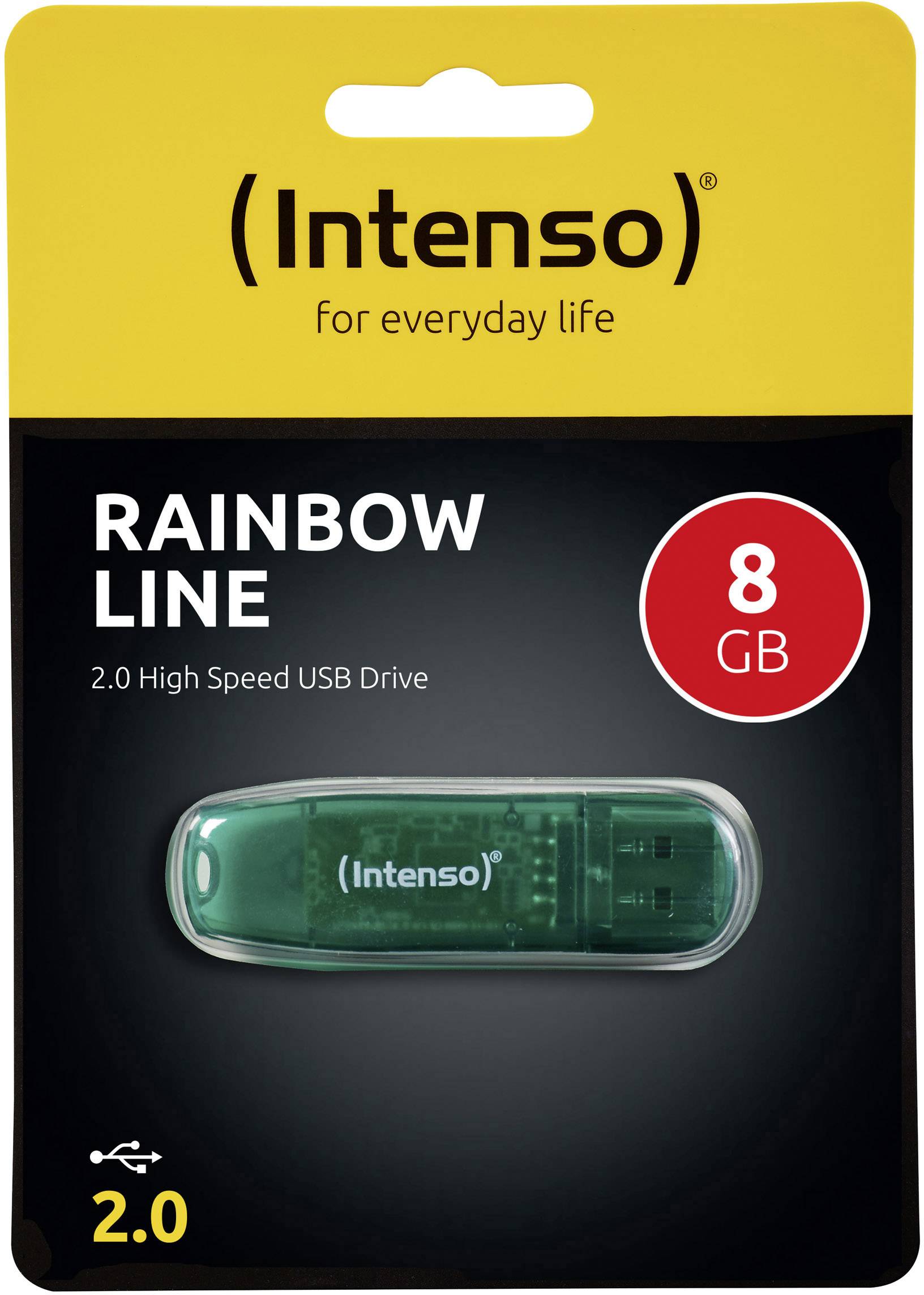 Intenso Rainbow Line USB-Stick 8 GB Grün 3502460 USB-A (USB 2.0)