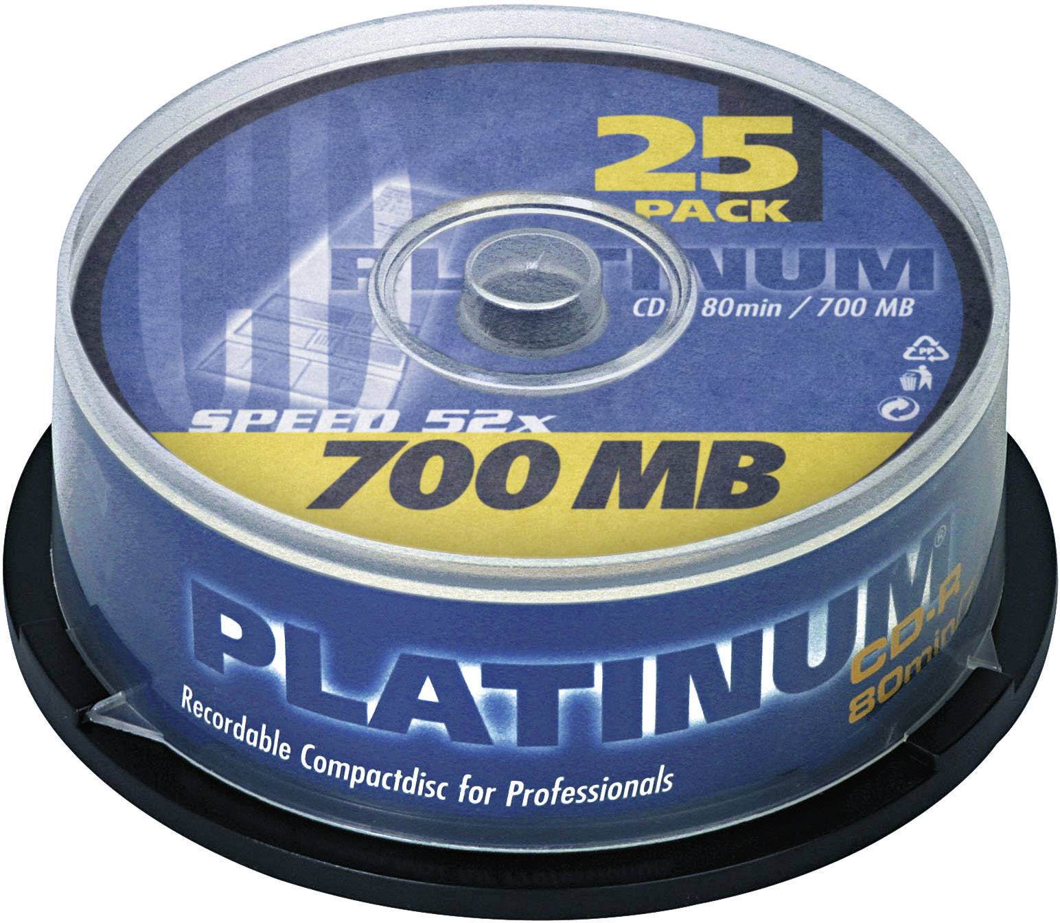 PLATINUM CD-R 80 700MB 52X 25ER SPINDEL