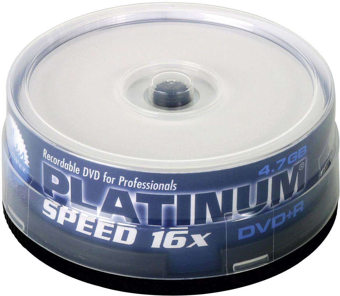 Platinum 100121 DVD+R Rohling 4.7GB 25 St. Spindel Bedruckbar