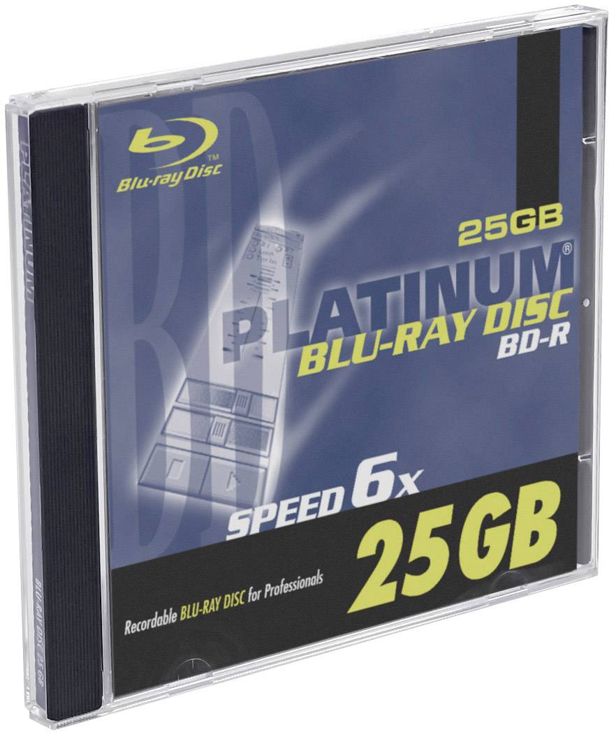Platinum 100450 Blu-ray BD-R Rohling 25 GB 1 St. Jewelcase