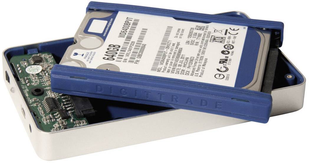 Digittrade 1 TB Externe RFID Security Festplatte 6.35 cm (2.5 Zoll) USB 3.2 Gen 1 (USB 3.0) Silber