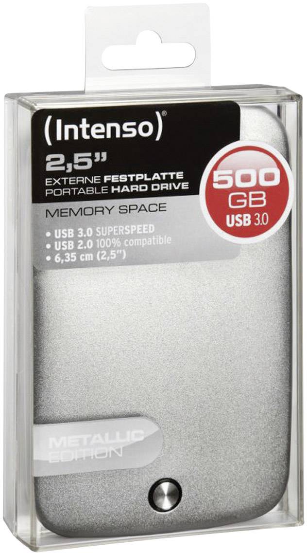 Intenso 1 TB Externe Festplatte 6.35 cm (2.5 Zoll) USB-A (USB 3.2 Gen 1) Silber 6024662