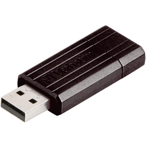 Verbatim Pin Stripe USB-Stick 64GB Schwarz 49065 USB 2.0