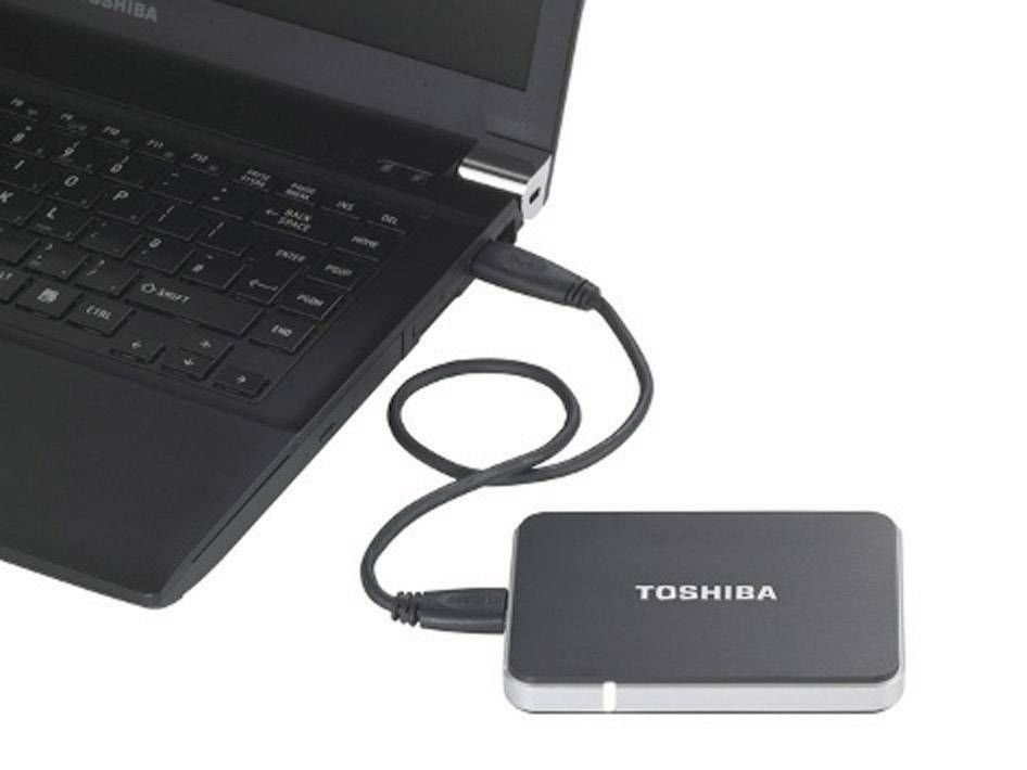 Toshiba 1 TB Externe Festplatte 6.35 cm (2.5 Zoll) USB 3.2 Gen 1 (USB 3.0) Schwarz PX1804E-1J0K