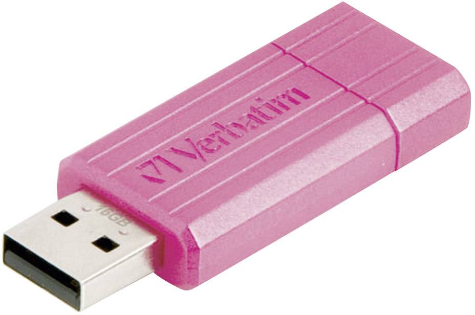 Verbatim Pin Stripe USB-Stick 16 GB Pink 49067 USB 2.0