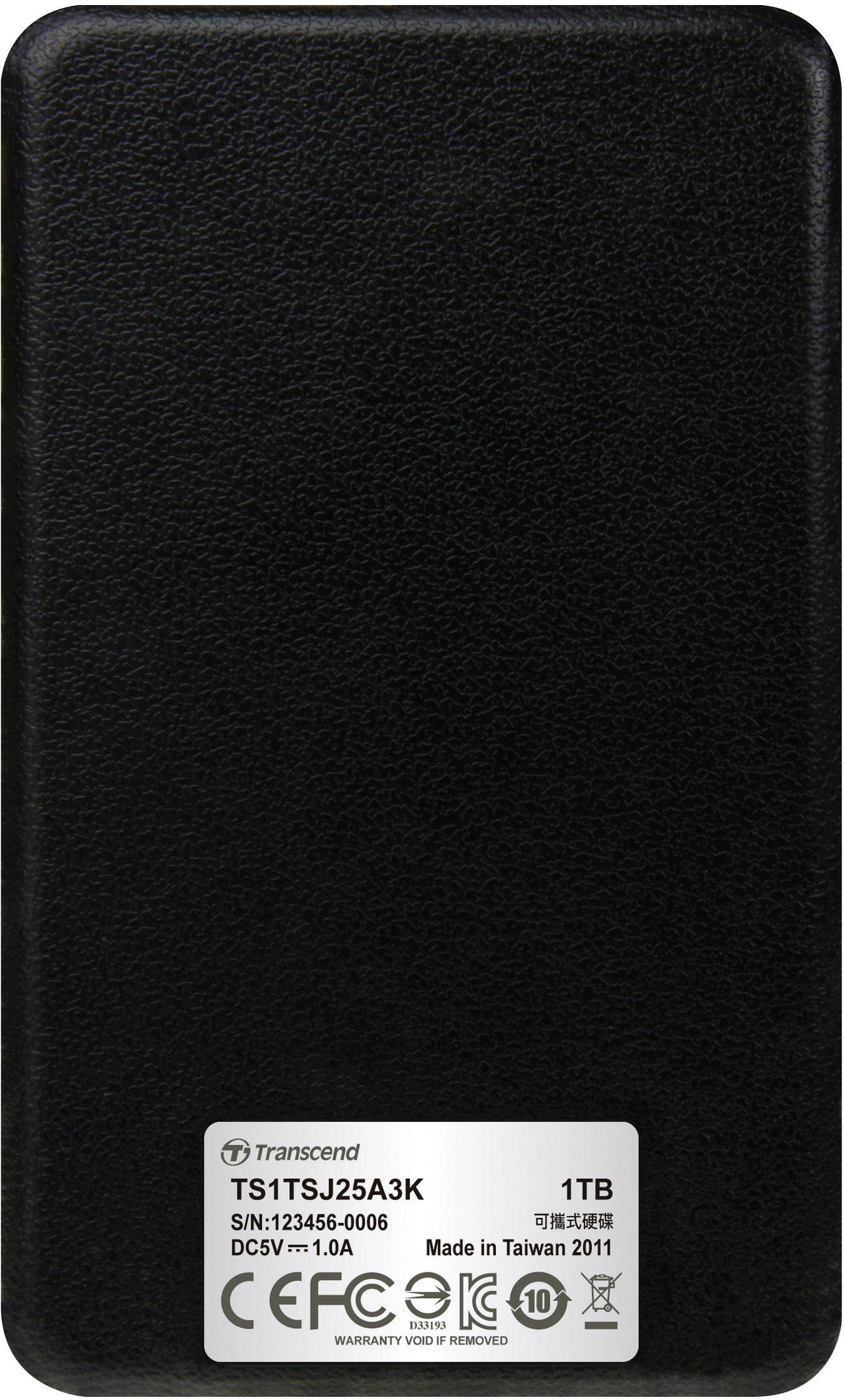 Transcend StoreJet 25A3 - Festplatte - 1 TB - extern (tragbar)