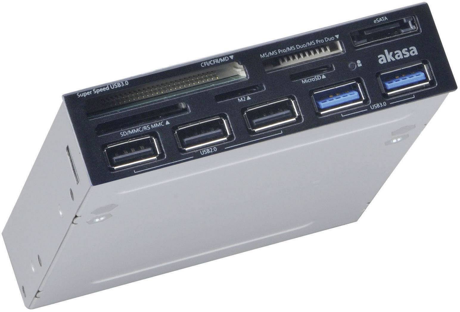 Akasa AK-ICR-17 Einbau-Speicherkartenleser 8.9 cm (3.5") USB 2.0 (Mainboard), USB 3.2 Gen 1 (USB 3.