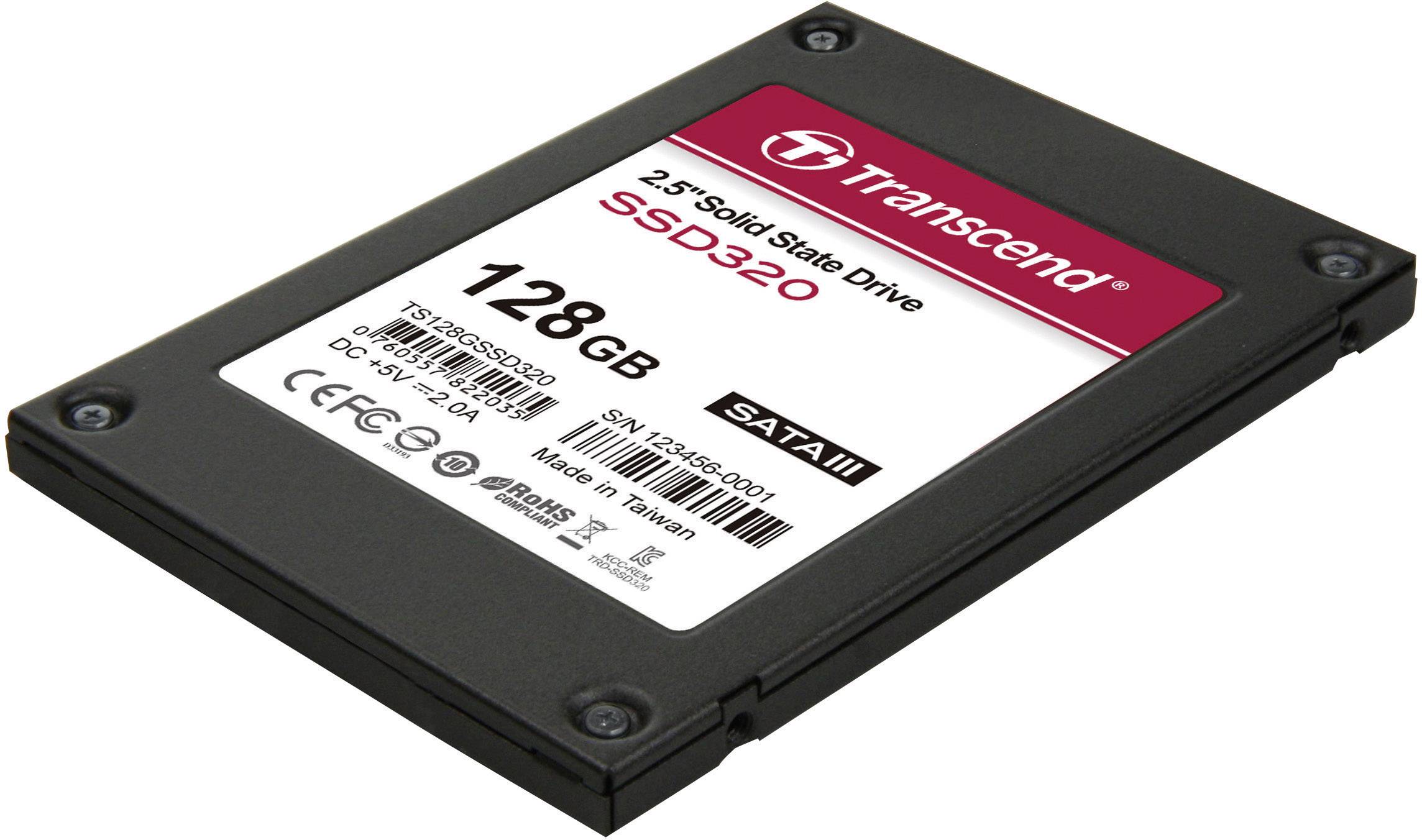 Transcend 128 GB Interne SATA SSD 6.35 cm (2.5 Zoll) SATA 6 Gb/s Retail TS128GSSD320