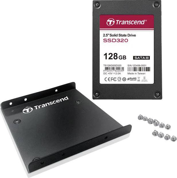 Transcend 128 GB Interne SATA SSD 6.35 cm (2.5 Zoll) SATA 6 Gb/s Retail TS128GSSD320