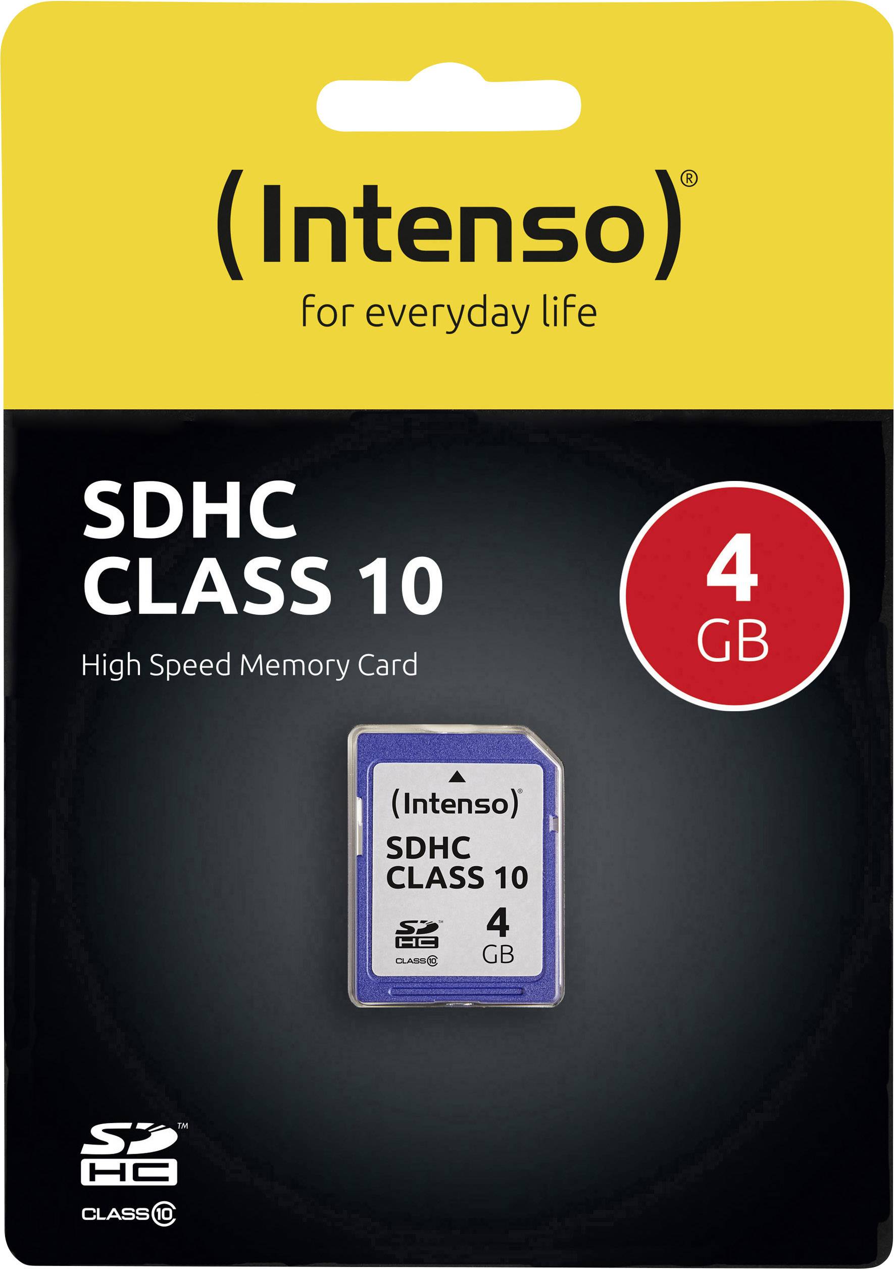 Intenso 3411450 SDHC-Karte 4GB Class 10