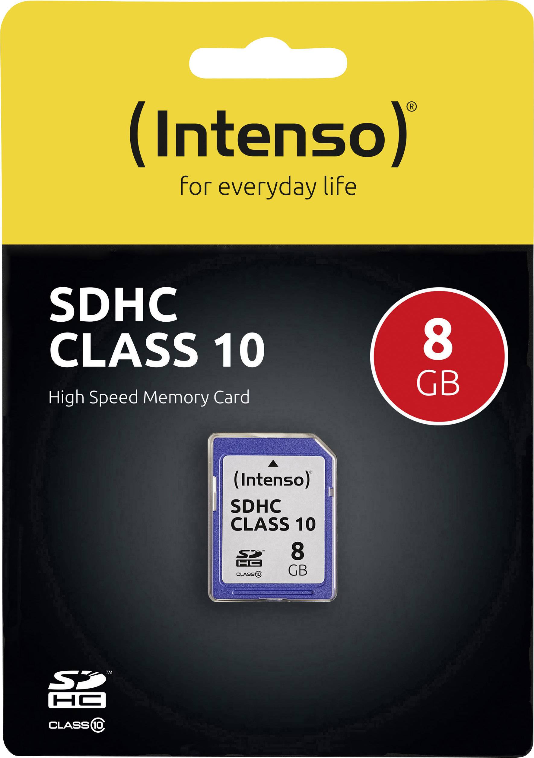 Intenso 3411460 SDHC-Karte 8GB Class 10
