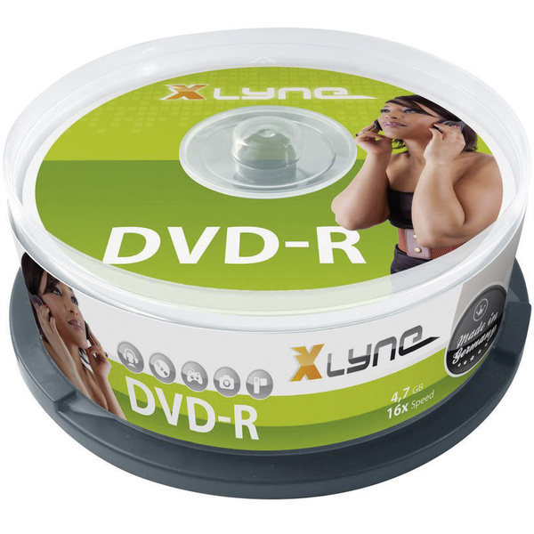 Xlyne 2025000 DVD-R Rohling 4.7 GB 25 St. Spindel