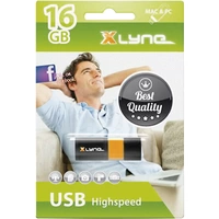 Xlyne Wave USB-Stick 16GB Schwarz, Orange 7116000 USB-A (USB 2.0) Xlyne Wave USB-Stick 16GB Schwarz, Orange 7116000 USB-A (USB 2.0)