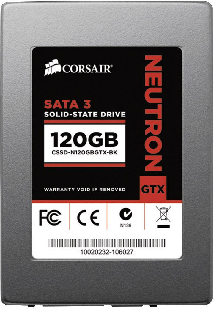 Corsair 120 GB Interne SATA SSD 6.35 cm (2.5 Zoll) SATA 6 Gb/s CSSD-N120GBGTX-BK