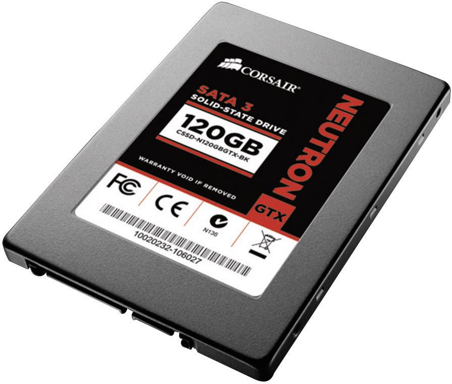 Corsair 120 GB Interne SATA SSD 6.35 cm (2.5 Zoll) SATA 6 Gb/s CSSD-N120GBGTX-BK