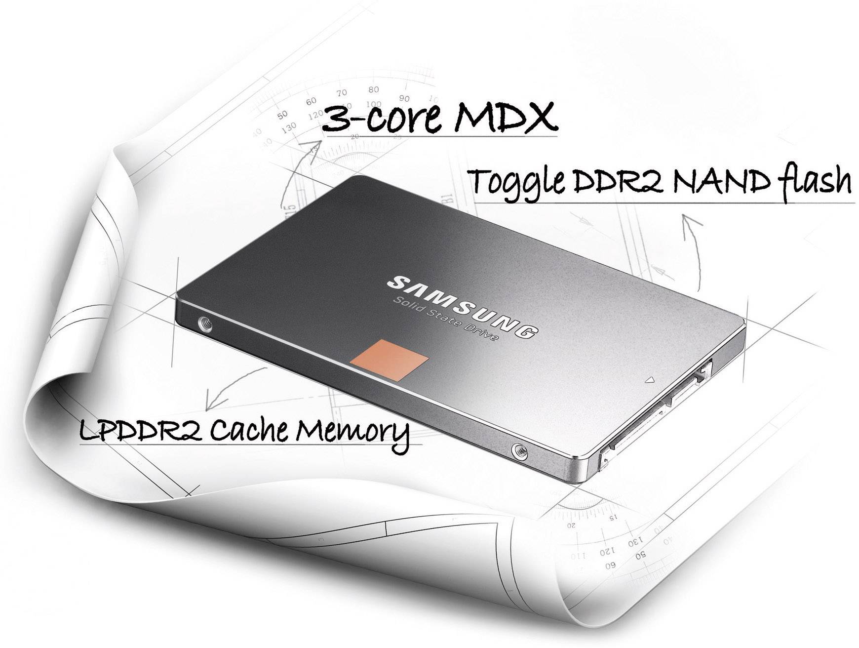 Samsung SSD-Festplatte 840 Basic MZ-7TD500BW 500 GB SATA III (600 MB/s)