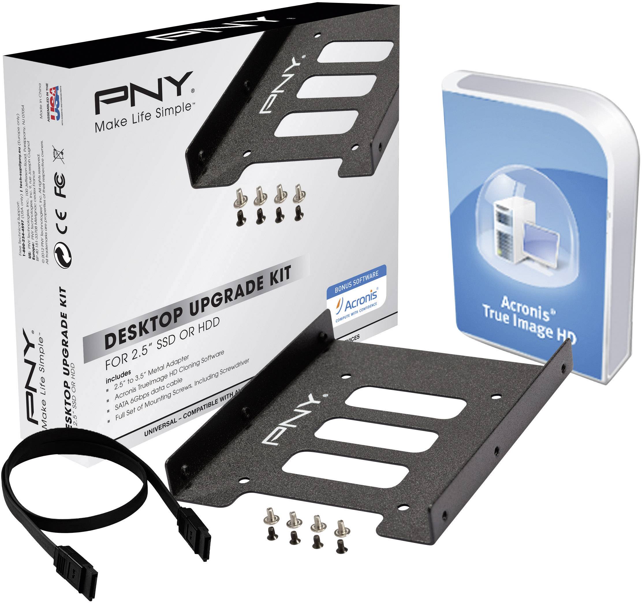 PNY P-72002535-M-KIT 3.5 Zoll (8.89 cm) Festplatten-Einbaurahmen HDD/SSD Anzahl Festplatten (max.): 1 x 2.5 Zoll