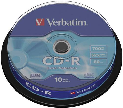 Verbatim 43437 CD-R Rohling 700 MB 10 St. Spindel