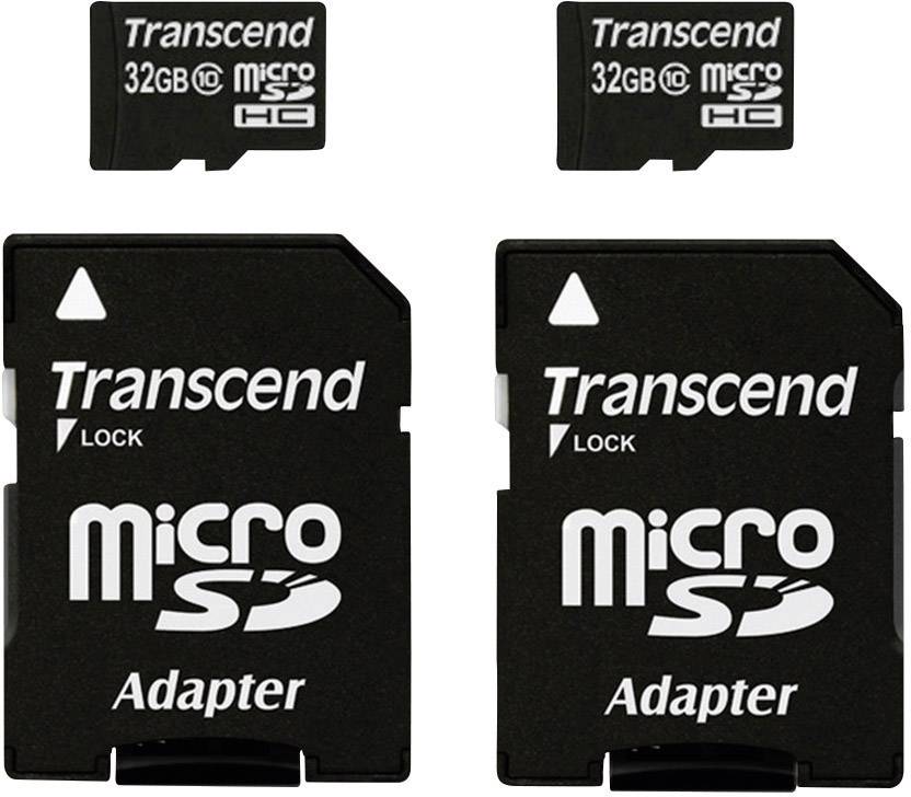 Transcend microSDHC-Karte 32 GB Class 10 inkl. SD-Adapter